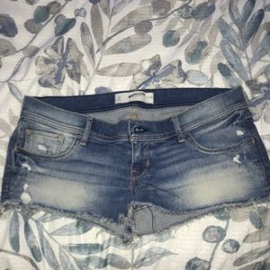 Women’s denim shorts.